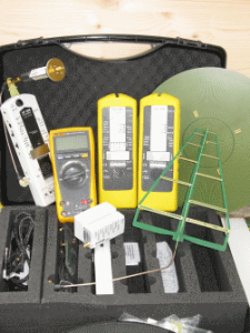 Messgerät für elektrische und magnetische Strahlen